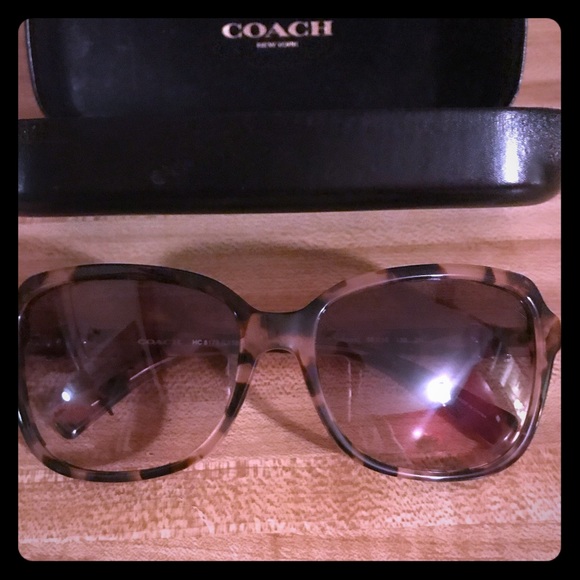 coach tortoise shell sunglasses